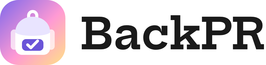 BackPR logo (for light backgrounds)