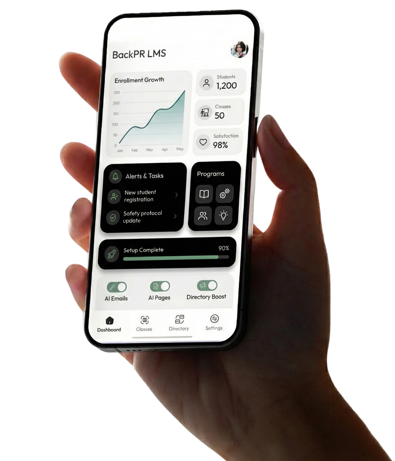Investment platform interface showing key features